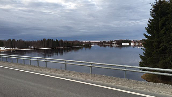 Ounasjoki Kittilässä 6.5.2016. Kuva: Lapin ELY-keskus